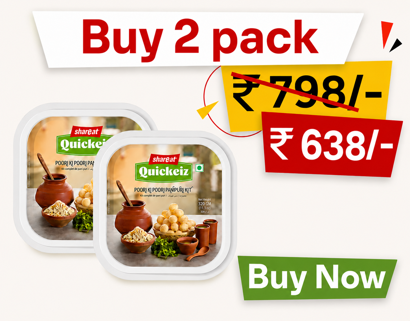 Pack of 2 Shareat Quickeiz